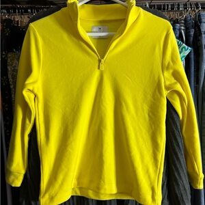 Dudley Steven’s yellow 3/4 zip pullover sweater L kids